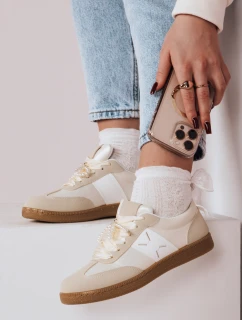 Dámské sportovní tenisky beige Dstreet model 21984000 - FashionStreet