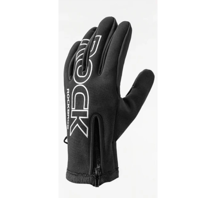 Rockbros zimné softshellové cyklistické rukavice L