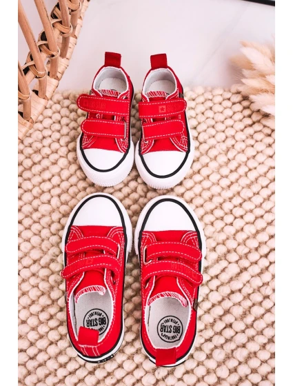 Dětské Tenisky Na Suchý Zip BIG STAR model 21545403 červené - Big Star Shoes Dětské Tenisky Na Suchý Zip BIG STAR model 21545403 červené - Big Star Shoes