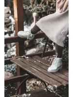 Dziecięce Trapery Botki z Suwakiem Srebrne Dexter