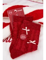 Dámské Vánoční Ponožky S  Vlněné Červené model 21786734 - Aura.via