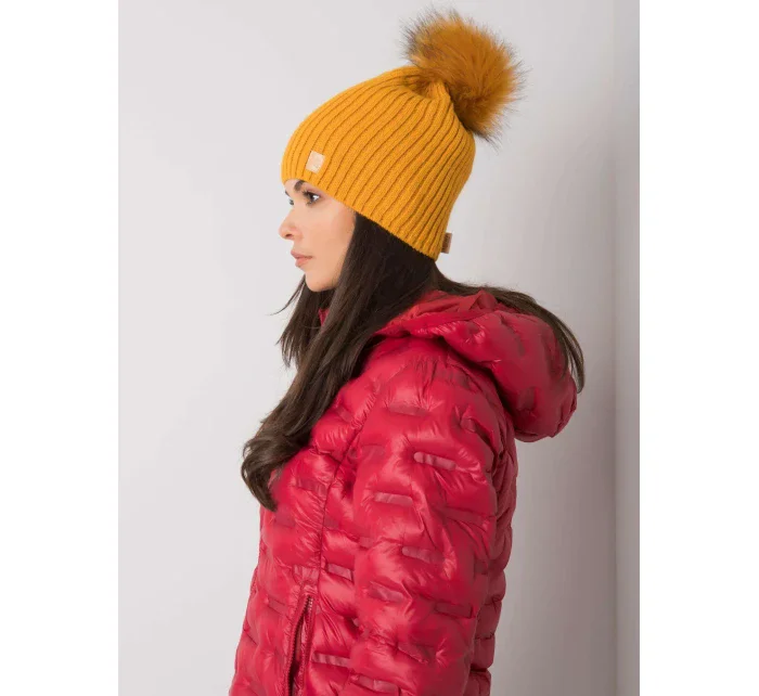 Dámska čiapka JK CZ 24 cap.30 tmavo žltá