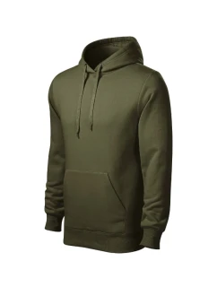 Pánska vojenská mikina s plášťom