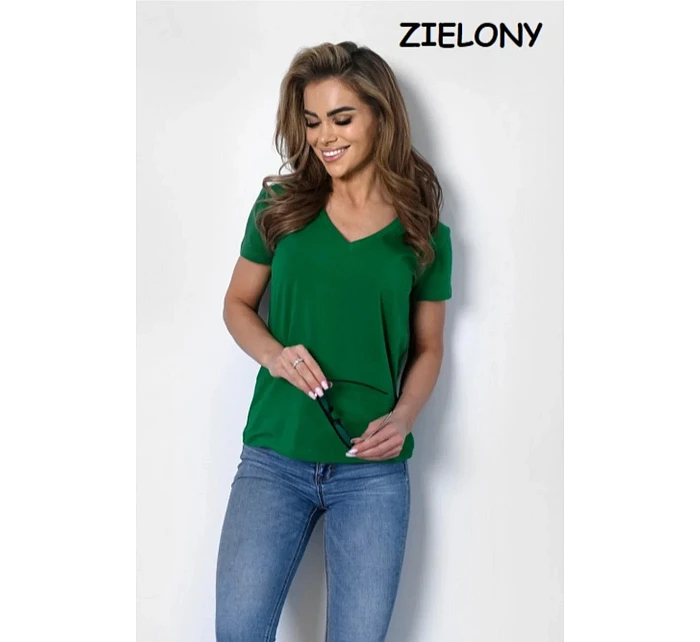 Dámske tričko s krátkym rukávom Serek brown - Off Pink