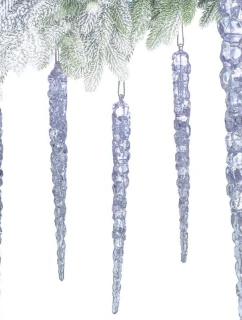 KRYŠTÁLOVÉ RAMPÚCHY ZÁVESNÁ DEKORÁCIA 22CM 4KS