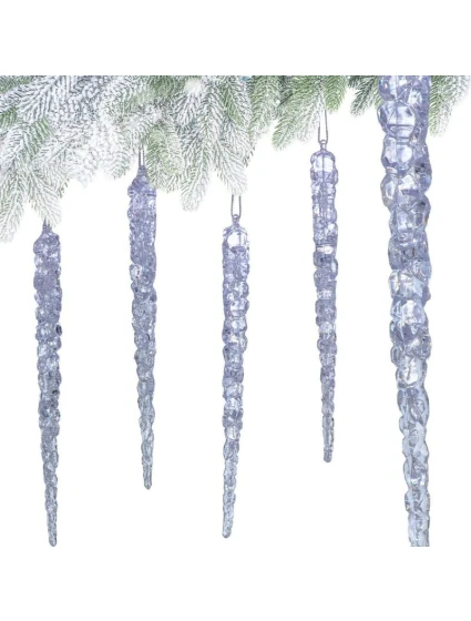 KRYŠTÁLOVÉ RAMPÚCHY ZÁVESNÁ DEKORÁCIA 22CM 4KS