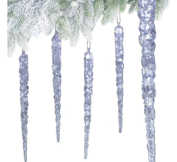 KRYŠTÁLOVÉ RAMPÚCHY ZÁVESNÁ DEKORÁCIA 22CM 4KS