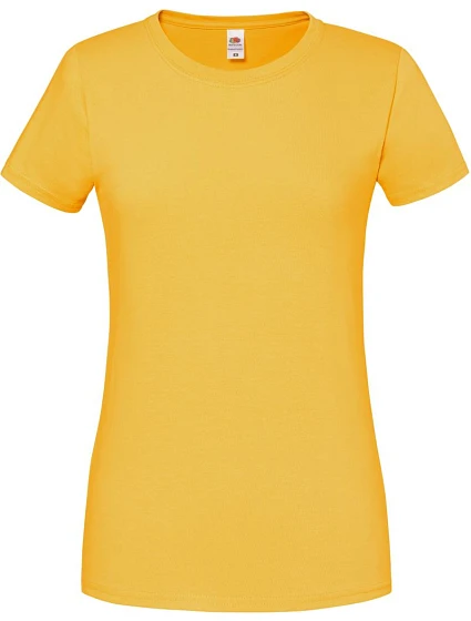 Fruit of the Loom Lady-Fit Iconic 195 T Dámske tričko z hrubej bavlny 16.1424 slnečnica Fruit of the Loom Lady-Fit Iconic 195 T Dámske tričko z hrubej bavlny 16.1424 slnečnica