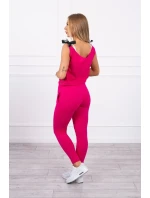 s nápisem fuchsiová model 18743242 - K-Fashion