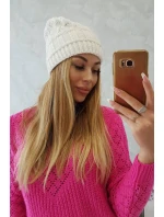 Fleecová čepice Marta K231 bílá