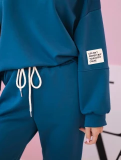 Súprava tepláky + nohavice maslová námornícka tkanina