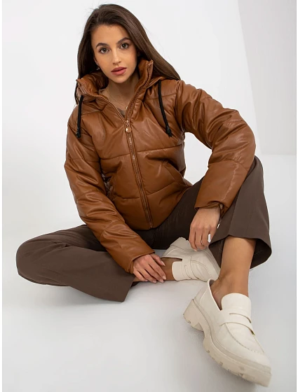 Dámská bunda NM KR H model 17800051 světle hnědá - FPrice Dámská bunda NM KR H model 17800051 světle hnědá - FPrice