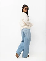 Sweter PM SW model 22334091 jasny beżowy - FPrice Sweter PM SW model 22334091 jasny beżowy - FPrice