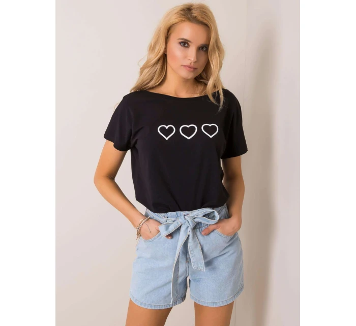 Tričko RV TS 5650.07P biela a čierna