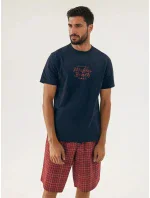 Pyžamo Dash 42622-59X tmavo modré a červené - Henderson Pyžamo Dash 42622-59X tmavo modré a červené - Henderson