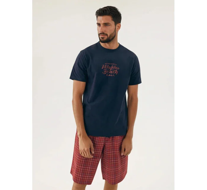 Pyžamo Dash 42622-59X tmavo modré a červené - Henderson Pyžamo Dash 42622-59X tmavo modré a červené - Henderson