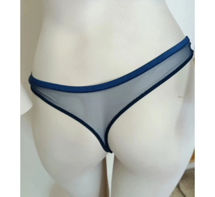 Dámské tanga  modré se zlatou  model 21055754 - Selmark