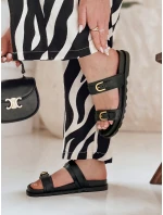 Dámske žabky s prackami NICE MOVE black FashionStreet ZY0887