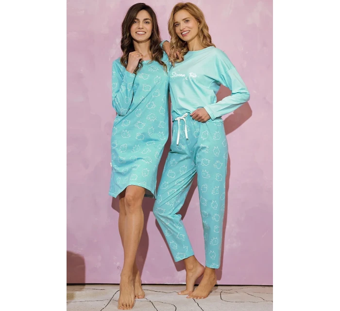 Taro Abi 3217 long/r S-XL Z24/25 dámske pyžamo