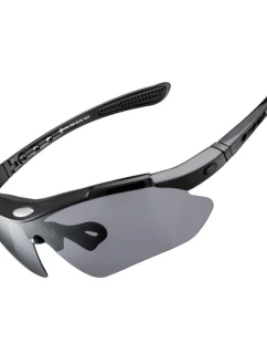 Rockbros 5 šošoviek polarizačných okuliarov čiernych