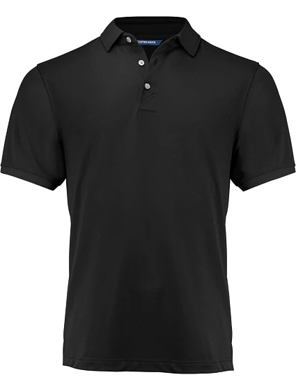Cutter & Buck Virtue Polo Solid Men Pánske funkčné polo tričko 68.4434 čierne Cutter & Buck Virtue Polo Solid Men Pánske funkčné polo tričko 68.4434 čierne