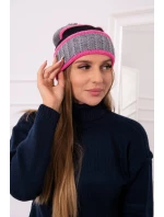 Dámská čepice Kinga K297 tmavě model 18751285 - K-Fashion Dámská čepice Kinga K297 tmavě model 18751285 - K-Fashion
