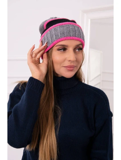 Dámská čepice Kinga K297 tmavě model 18751285 - K-Fashion Dámská čepice Kinga K297 tmavě model 18751285 - K-Fashion