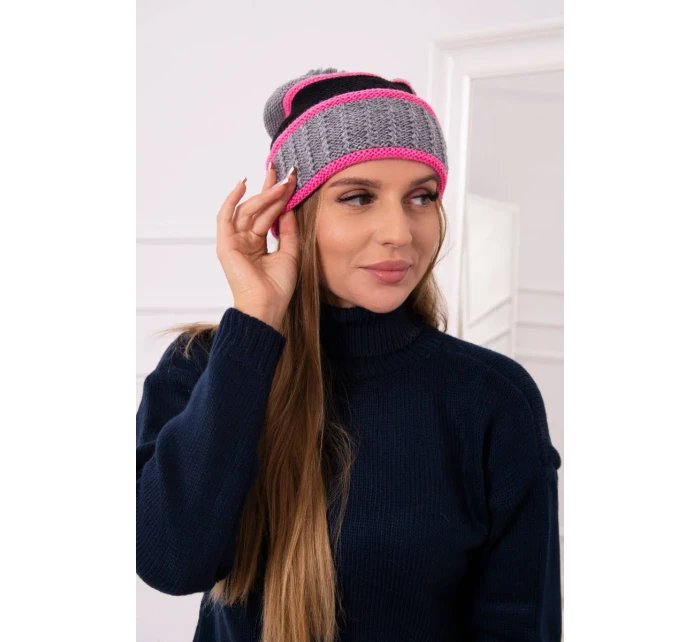 Dámská čepice Kinga K297 tmavě model 18751285 - K-Fashion Dámská čepice Kinga K297 tmavě model 18751285 - K-Fashion