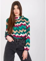 Blúzka DHJ BZ 12311.49P tmavo zelená