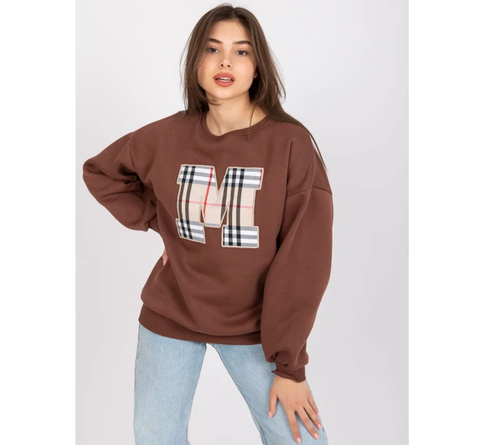 Mikina EM BL U617.95 tmavo hnedá