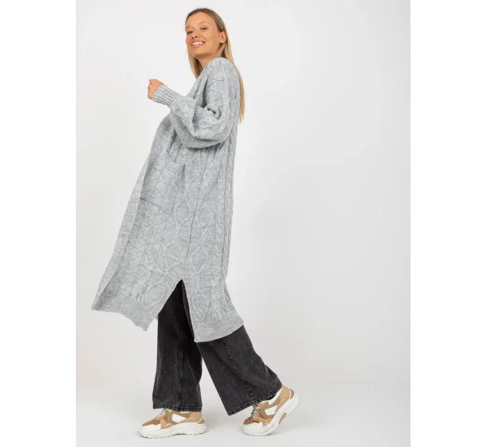Dámsky sveter LC SW 8032 sivý