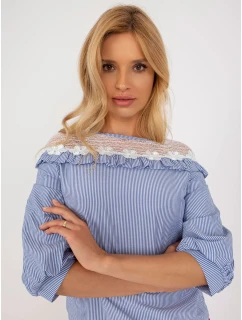 Blúzka LK BZ 509336.55P biela a modrá