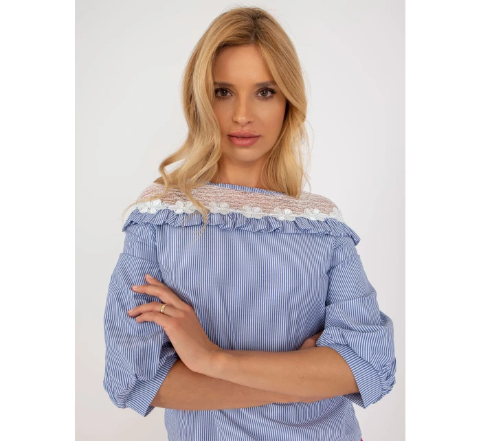 Bluzka LK BZ model 18605120 biało niebieski - FPrice