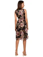 model 18002742 Šifonové šaty s hlubokým výstřihem model 3 - STYLOVE model 18002742 Šifonové šaty s hlubokým výstřihem model 3 - STYLOVE