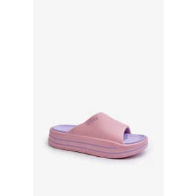 Dámske papuče na platforme Big Star Pink