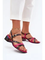 Sandále na podpätku model 215333 Krok vo veľkom štýle Sandále na podpätku model 215333 Krok vo veľkom štýle