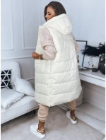 Dámska vesta BRONS ecru FashionStreet TY3088
