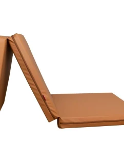 SKLADACÍ GYMNASTICKÝ MATRAC HNEDÝ 180CM LAVIČKA