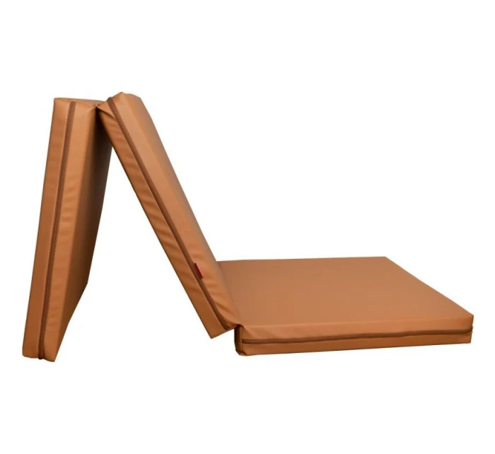 SKLADACÍ GYMNASTICKÝ MATRAC HNEDÝ 180CM LAVIČKA