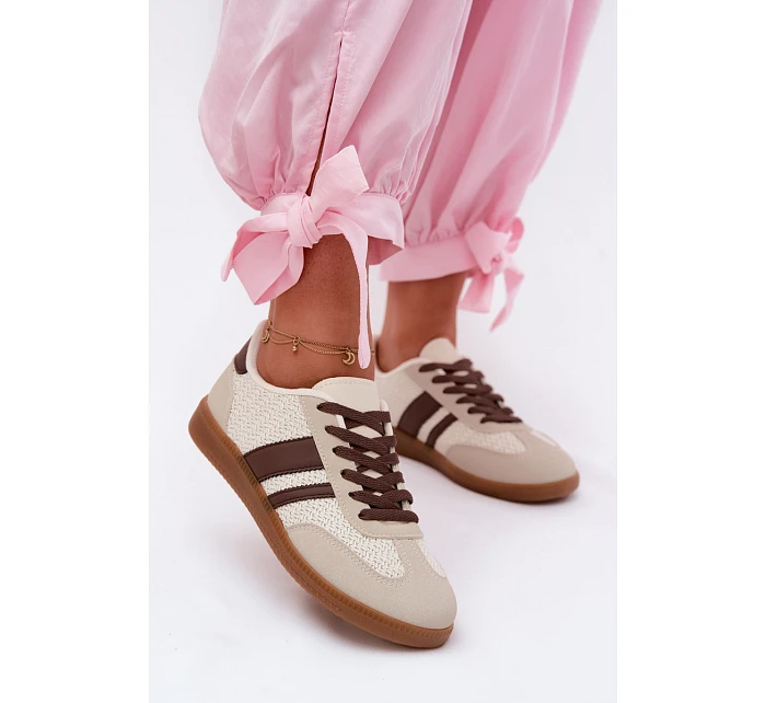 Dámské tenisky s pleteným vzorem hnědé Selvelin