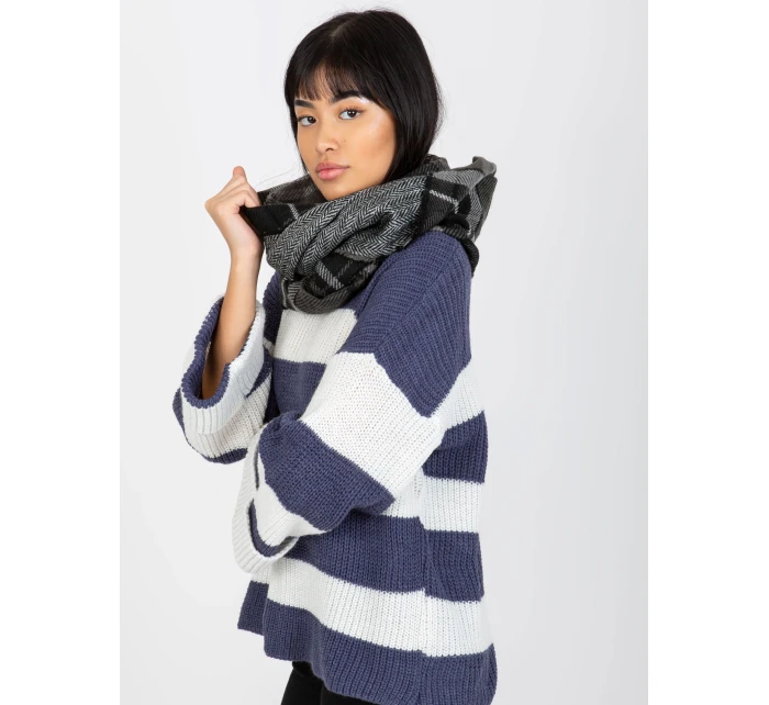 Tunelový šál AT KM 1402.20 čiernobiela