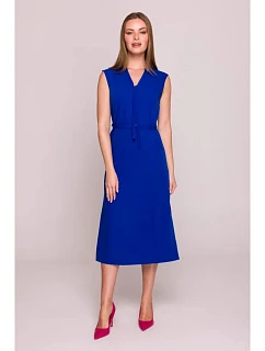 Dámske šaty áčkového strihu S410 kráľovská modrá - Stylove