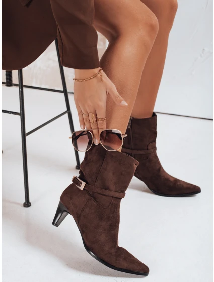 Dámske semišové hnedé topánky FashionStreet ZY1207 Dámske semišové hnedé topánky FashionStreet ZY1207