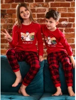 Young Girl pyžamo model 21413647 Zimní délka/r Vánoce 134164 - Cornette