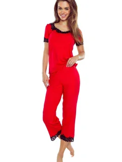 Dámské pyžamo Aster red - ELDAR