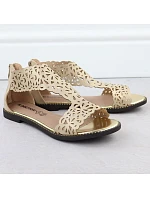 Dámské ažurové sandály zlaté M.Daszynski model 22051738 - M. Daszyński