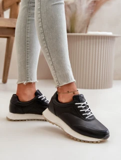 Dámské Sneakers Sportovní Obuv Z Eko Kůže Big Star model 21669630 HiPoly System Černé - Big Star Shoes