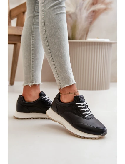 Dámské Sneakers Sportovní Obuv Z Eko Kůže Big Star model 21669630 HiPoly System Černé - Big Star Shoes