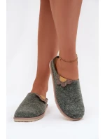 Dámské pantofle s květinou Inblu CS000043 zelené