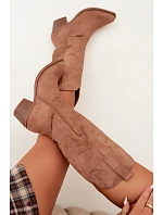 Dámske kožené čižmy na podpätku Camel Wesly Dámske kožené čižmy na podpätku Camel Wesly